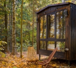 Мини-дом на двоих с панорамными окнами в Дурыкино