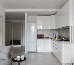 Moon River - премиум-апартаменты с отдельной спальней около м.Сокол (6 этаж, до 5 гостей) в Smart Lofts Moscow