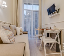 Двухуровневая студия стандарт 4 pax с балконом в Sokroma Элегант