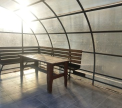 Семейный номер с террасой в Хекселя