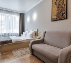 Номер полулюкс комфорт с 1 двуспальной кроватью Березовая роща в Ночной квартал