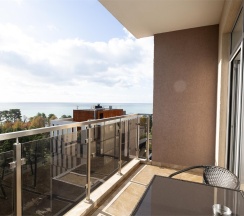 Двухкомнатные апартаменты с балконом и видом на море в Sphera apartments by Stellar