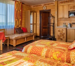 Номер студия стандарт с 2 односпальными кроватями в Золото Алтая