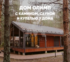 Дом с камином, сауной и купелью (до 8 гостей) ОЛИМП в Berloga Country Resort