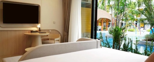 Двухместный номер Deluxe Pool Plus двуспальная кровать в Wyndham Garden Naithon Phuket