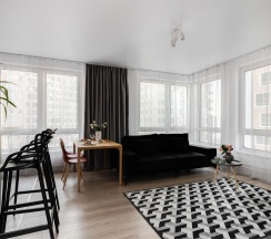 Meridian - премиум-апартаменты с отдельной спальней и гостиной около м.Сокол (15 этаж) в Smart Lofts Moscow