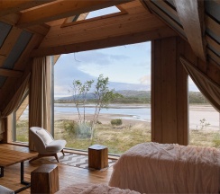 АРК-шале ПРЕМИУМ 4 SNGL 1line (sea view) в Titovka arctic river park