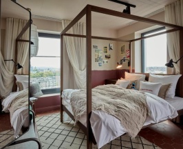 Двухместный номер Medium 2 отдельные кровати в 25hours Hotel Das Tour