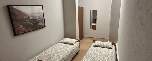 Двухместный номер с 2 отдельными кроватями и видом на реку в Литвич