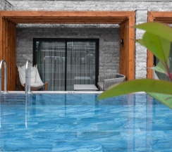 Четырёхместный номер семейный Deluxe с видом на окрестности в Отель Lago