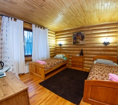 Двухместный номер в коттедже Стандарт 2 отдельные кровати в Вкс