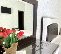 Апартаменты LUX  4 местные  с видом на горы ( 2х спальная кровать или 2 односпальные) в Red Rose