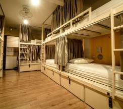Кровать в общем номере в Bharani Hostel
