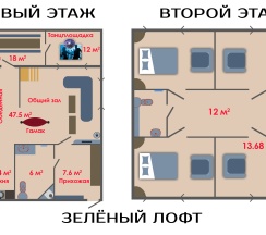 Коттедж с террасой в Раухова мельница