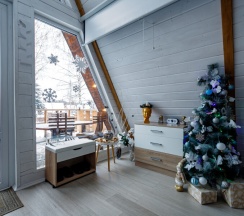 Aframe White | Банный чан на территории в Берёзовая роща