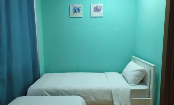 Небольшой с 2 раздельными кроватями в Hostel Vega