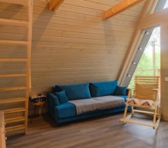 Дом A-frame с чаном в Urman Camp