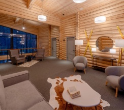 Двухместный люкс двуспальная кровать в Skazka Lodge