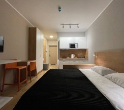 Апартаменты в ЖК "START"  (спальные места 2) (Метро Парнас, 15 минут пешком) в Rauktis apartments