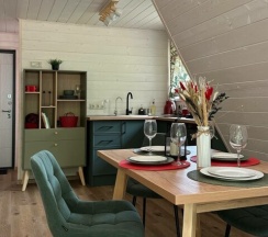 Участок с домиком "Помидор" А-фрейм категории комфорт в Ланьдиво