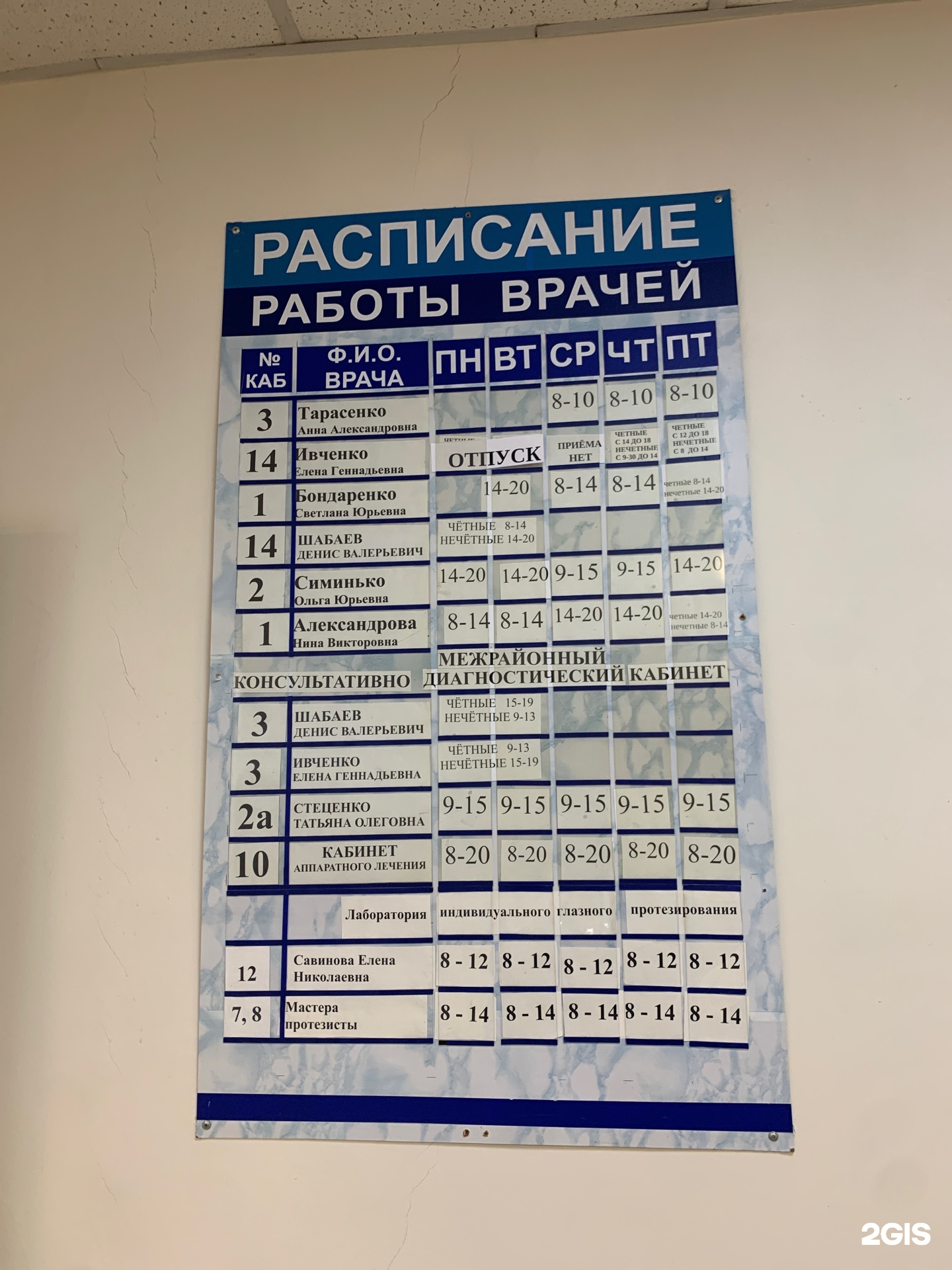 Городская клиническая поликлиника №22, офтальмологическое отделение, улица  Сибиряков-Гвардейцев, 60, Новосибирск — 2ГИС