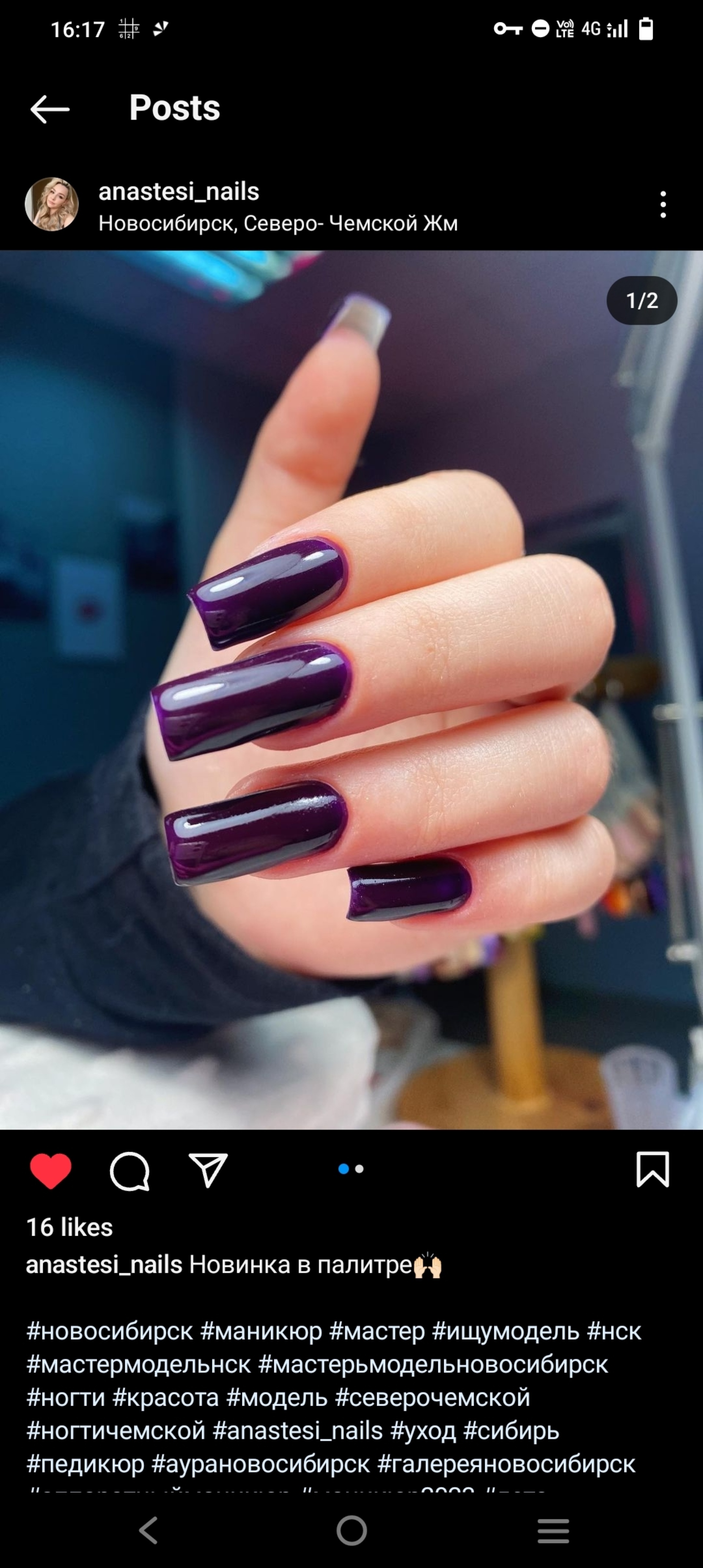 Anastesi_nails, студия маникюра, Сержанта Коротаева, 1, Новосибирск — 2ГИС